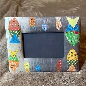 Handmade Beach/Fish Picture Frame